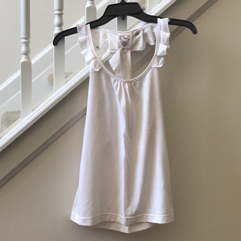 Women Ruffle Racer-Back Tank